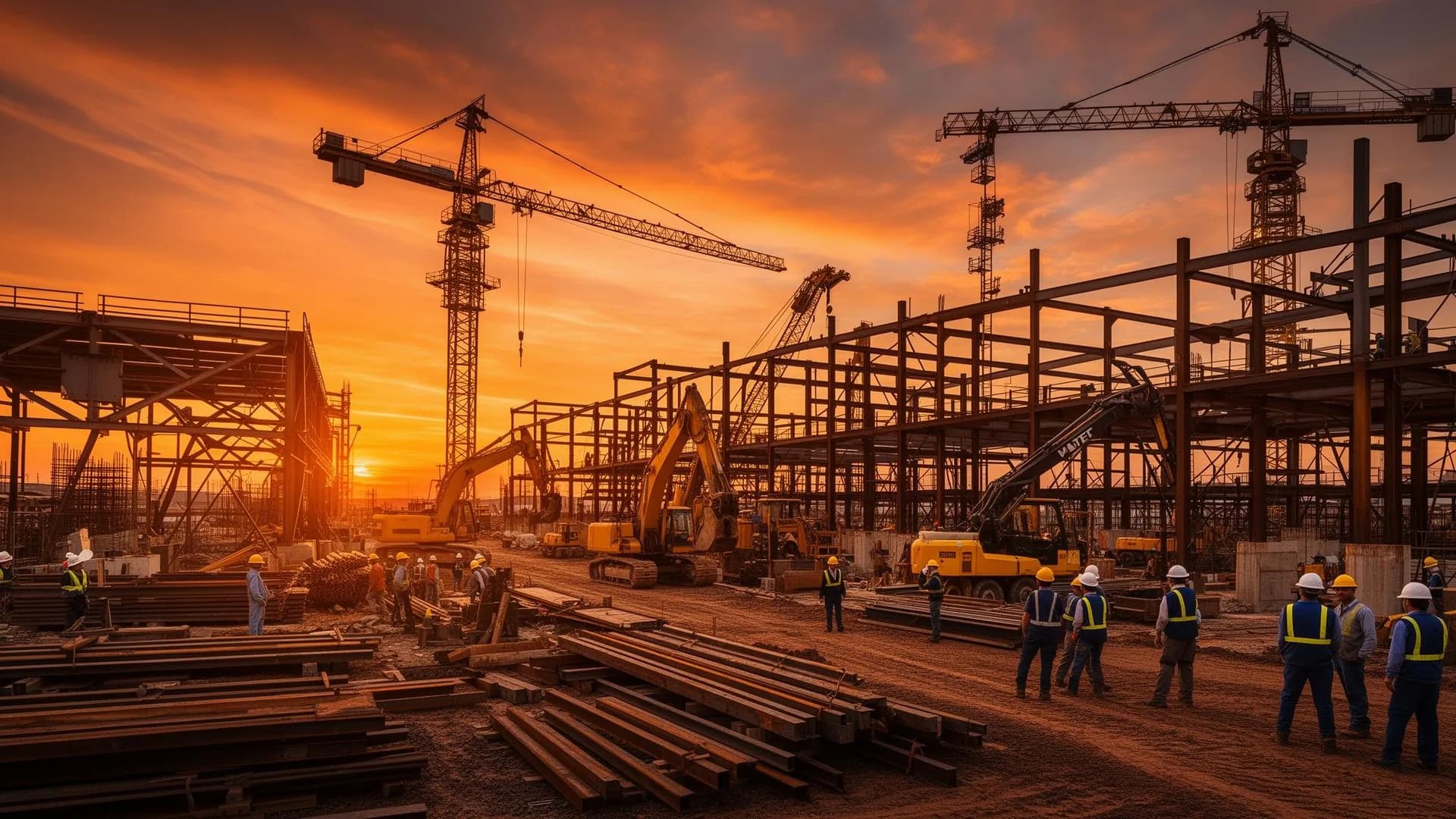 Sitio de construcción industrial